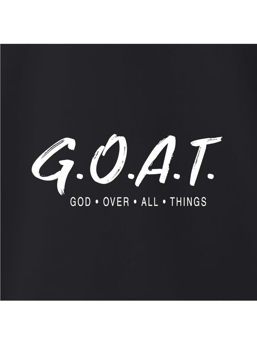God Over All Things Inspirational Unisex Hoodie Sweatshirt Medium GOAT - Picture 2 of 6